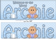 Large DL Welcome to the World ARCHIE 3D decoupage