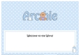 Large DL Welcome to the World ARCHIE insert