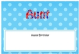 Large DL Happy Birthday AUNT insert UK Union Jack
