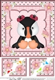 8 x 8 Cute Little Pip Penguin Scalloped Corner Topper  