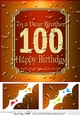8 x 8 100th Birthday Brother Beer Label Scalloped Corner