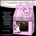 3D Mini Milk Carton Cupcake Treat Box Mini Kit - Cute Little Pony