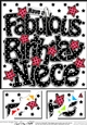 8 x 8 Have a Fabulous Birthday NIECE Scalloped corner Topper