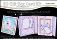 3D Cute Little Pony Gift Box Card Kit 3d Decoupage