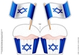 Flying the Flag Israel Cupcake Felties Shaped Card