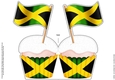Flying the Flag Jamaica Cupcake Felties Shaped Card