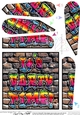 Graffiti Its Party Time Fan Pyramage Topper
