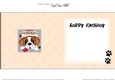 Square landscape insert - Dogs Leave Paw Prints - St Bernard Dog Tex