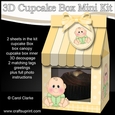 3D Mini Milk Carton Cupcake Treat Box Mini Kit - Cute Little Baby