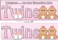 Large DL Ethnic New Baby Congratulations on Your Beautiful New ... TWINS 3D decoupage