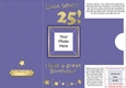 Add a Photo 25th Birthday Card with easy fold frame