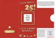 Add a Photo 25th Birthday Card with easy fold frame