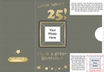 Add a Photo 25th Birthday Card with easy fold frame