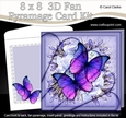 8 x 8 Butterflies & Flowers Fan Pyramage Kit