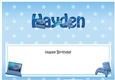 Large DL Happy Birthday HAYDEN insert