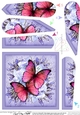 Butterflies & Flowers Fan Pyramage Topper