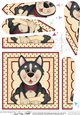 Fan Pyramage Topper - Cute Little Husky Dog