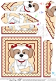 Fan Pyramage Topper - Cute Little Cavachon Dog