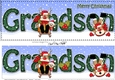 Large DL Merry Christmas GRANDSON 3D decoupage