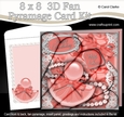 8 x 8 Perfume Lace n Pearls Fan Pyramage Kit