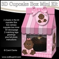 3D Mini Milk Carton Cupcake Treat Box Mini Kit - Cute Little Ethnic Baby Girl
