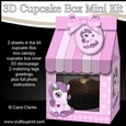 3D Mini Milk Carton Cupcake Treat Box Mini Kit - Cute Little Pony