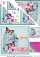 Birthday Butterflies and Flowers Birdcage Scalloped Corner Stacker