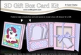3D Cute Little Pony Gift Box Card Kit 3d Decoupage