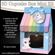 3d Mini Milk Carton Cupcake Treat Box Mini Kit - Cute Little Unicorn