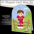 3D Shaped Card Kit - Little Footballer Plays for Manchester