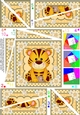Cute Little Tiger Twisted Spiral Side Stacker