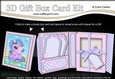 3D Cute Little Pony Gift Box Card Kit 3d Decoupage