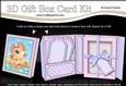 3D Cute Little Pony Gift Box Card Kit 3d Decoupage