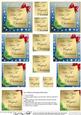 Elegant Christmas Greeting Pyramage Sheet