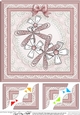 8 x 8 Dreamy Dragonflies Scalloped corner Topper