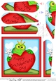 Freddy Frog Grandparents Day Heart Fan Pyramage Topper