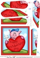 Ziggy Piggy Grandparents Day Heart Fan Pyramage Topper