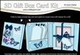 3D Gift Box Card Kit 3d Decoupage - Butterfly & Flowers Birdcage