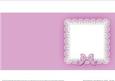 Square Pearls and Lace Card Front or Insert