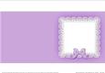 Square Pearls and Lace Card Front or Insert