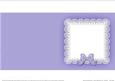Square Pearls and Lace Card Front or Insert