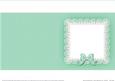 Square Pearls and Lace Card Front or Insert