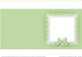 Square Pearls and Lace Card Front or Insert