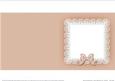 Square Pearls and Lace Card Front or Insert