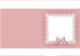 Square Pearls and Lace Card Front or Insert