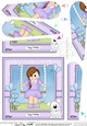 Cute Teenage Girl is Swinging High Fan Pyramage Topper