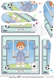 Cute Little Toddler Boy is Swinging High Fan Pyramage Topper