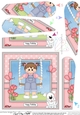 Cute Little Toddler Girl is Swinging High Fan Pyramage Topper