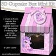 3D Mini Milk Carton Cupcake Treat Box Mini Kit - Cute Little Pony