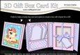 3D Cute Little Pony Gift Box Card Kit 3d Decoupage